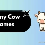 an illustration of a baby cow displaying funny cow name puns