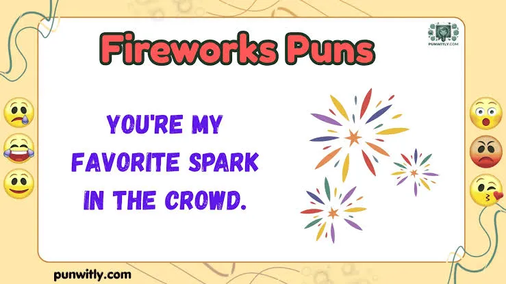 Funny Bomb Puns Jokes One Liner with colorful fireworks and playful celebration