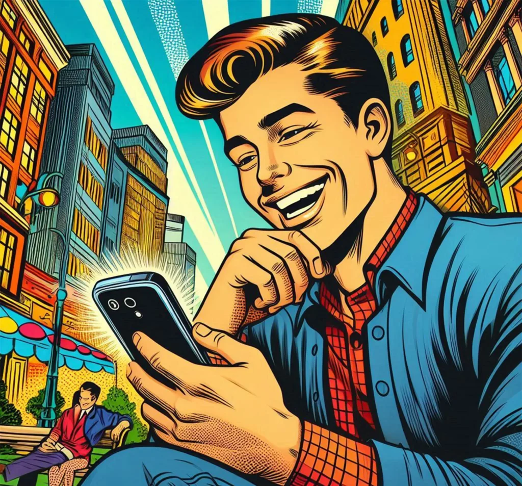 Funny Bomb Puns Jokes One Liner: Witty Bomb Humor for Social Media with a phone showing a funny social post