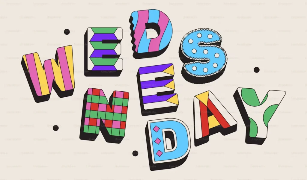 Short Puns for bright captions shown with colorful creative lettering