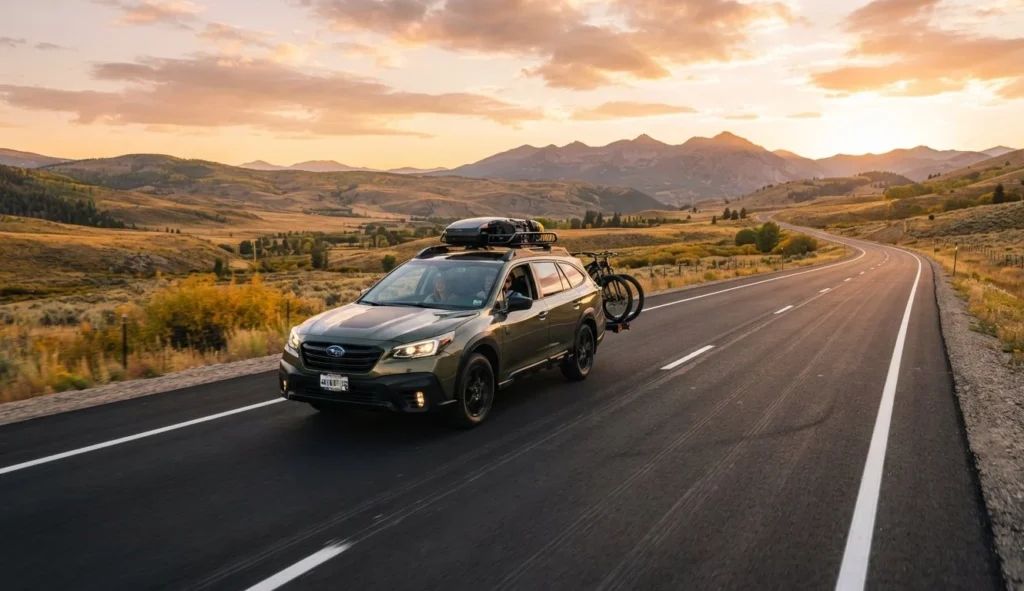 Asphalt Puns Instagram caption showing a road trip on fresh asphalt
