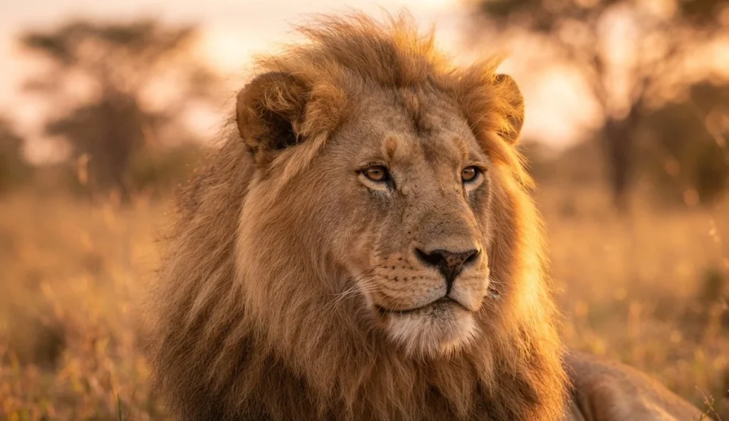 Lion Puns inspired by a close up lion mane and expressive face